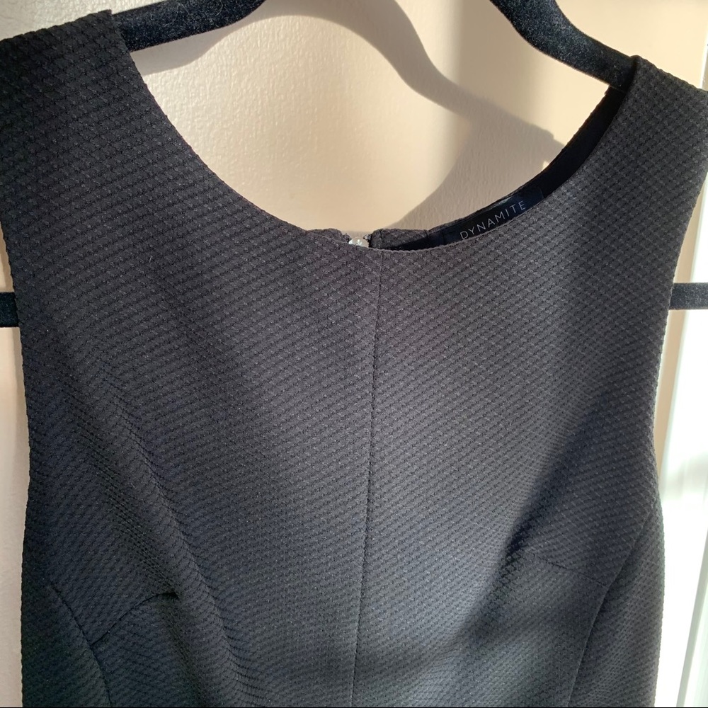 Black peplum top, with back cutouts - Picture 2 of 6